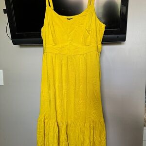 Torrid Yellow Ruffled Tiered Sundress